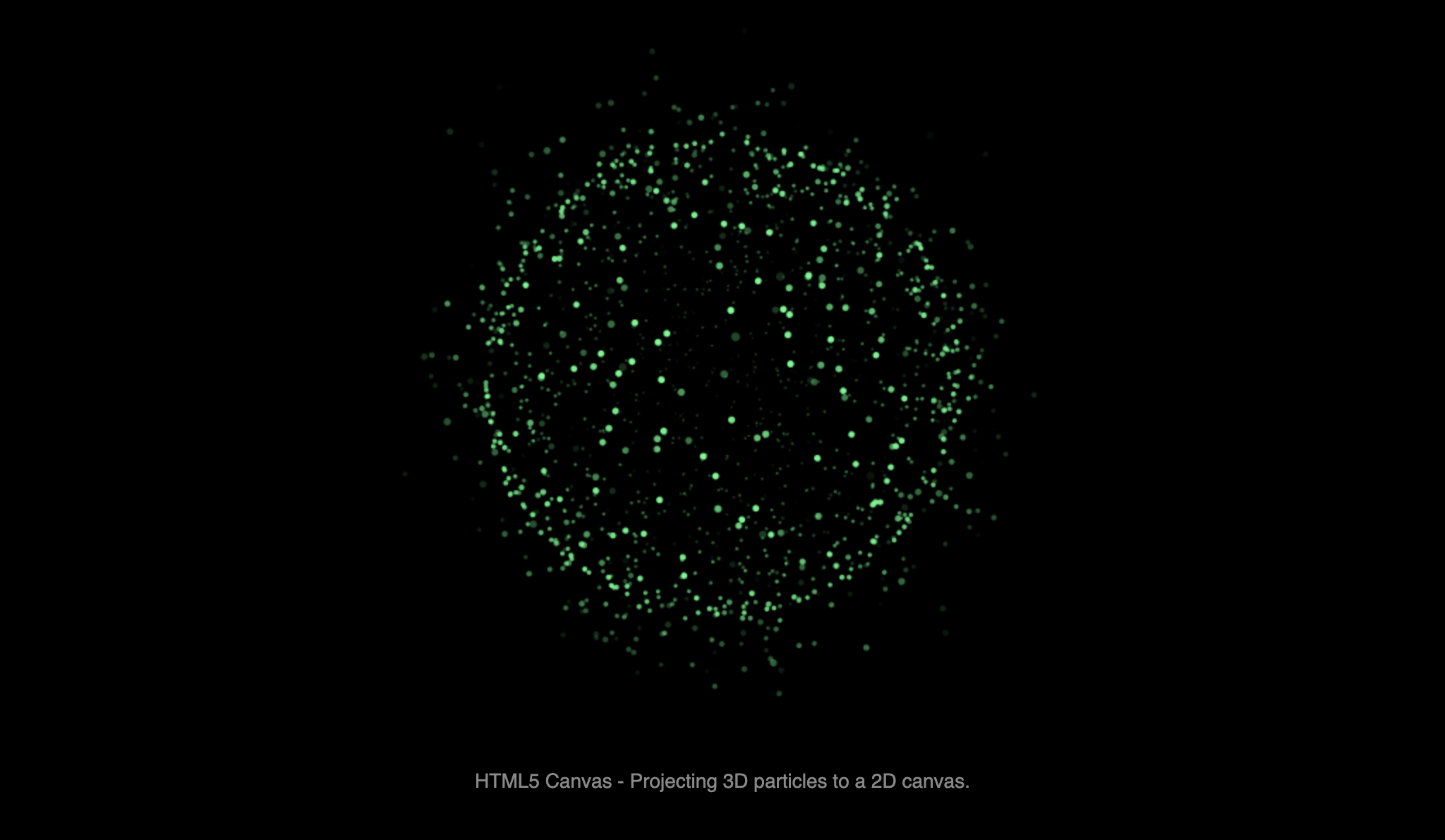 3D Particles on a 2D Canvas – HTML & CSS Depth Illusion - Project Thumbnail