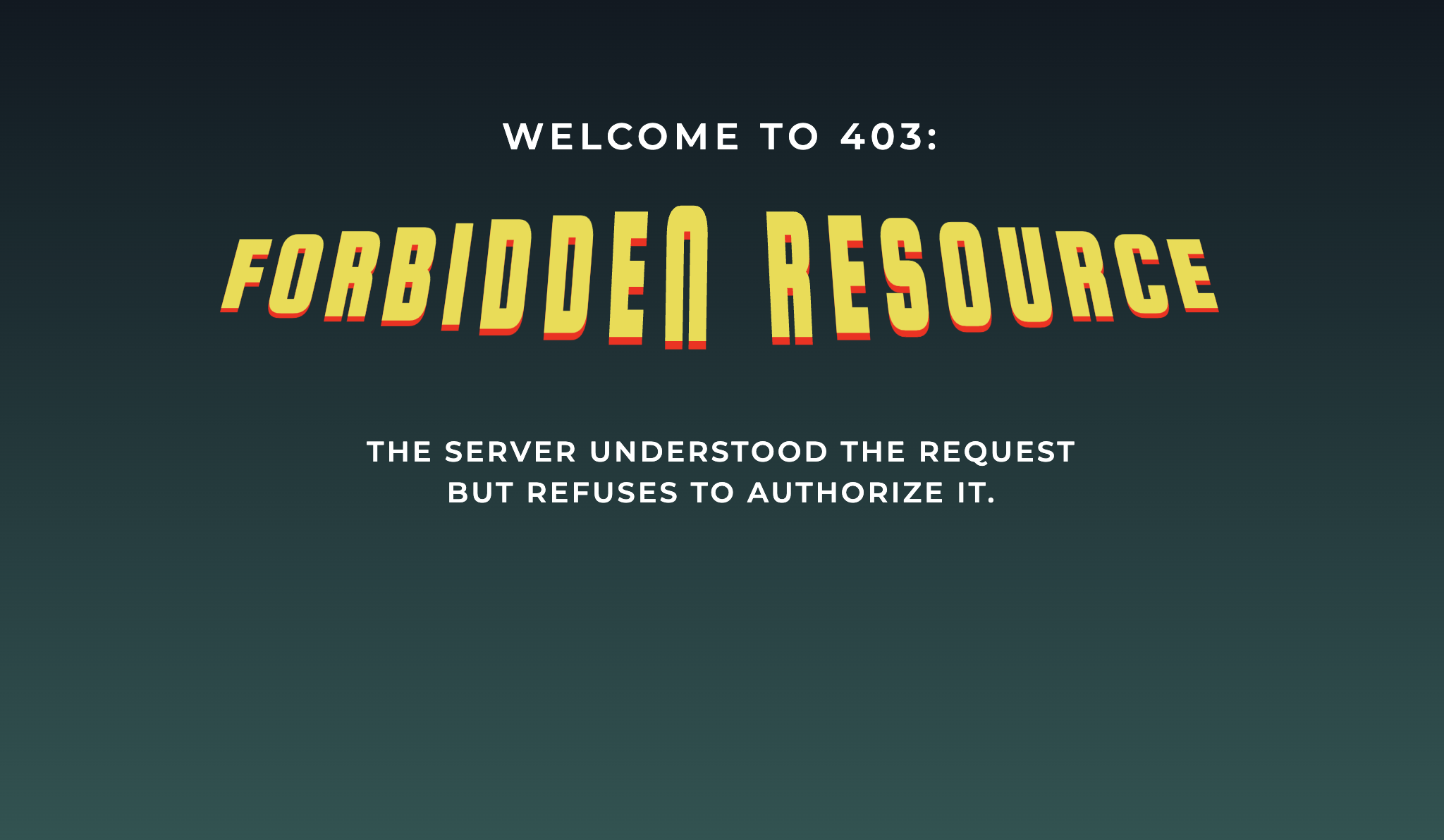 403 Forbidden Landing Page in HTML & CSS – Clean Error UI Design - Project Thumbnail