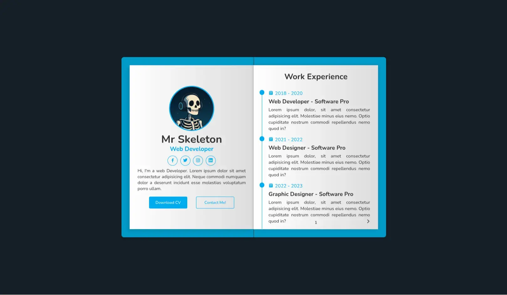 Book Portfolio — Author & Book Showcase - Projects Image