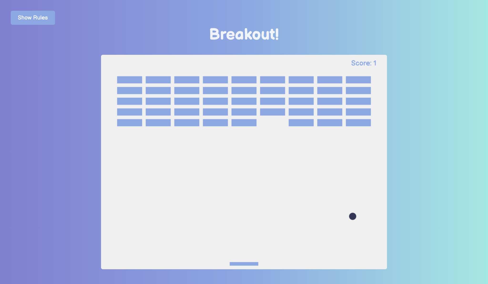 Breakout Game – HTML, CSS, and JavaScript - Project Thumbnail