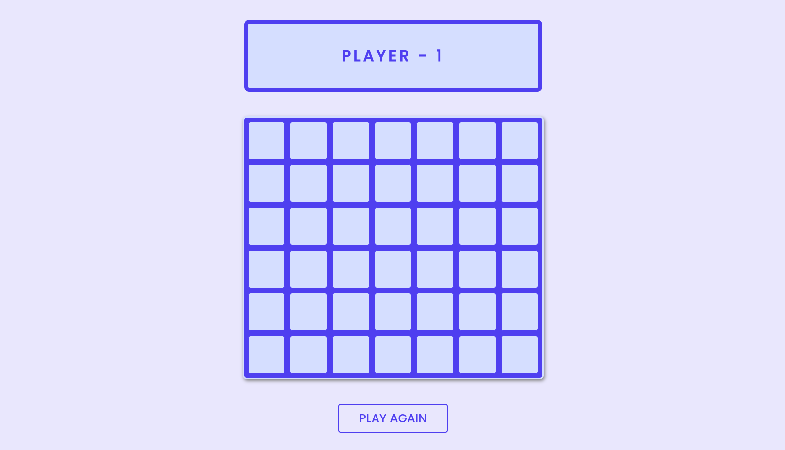 Connect Four Game - HTML CSS JavaScript - Project Thumbnail