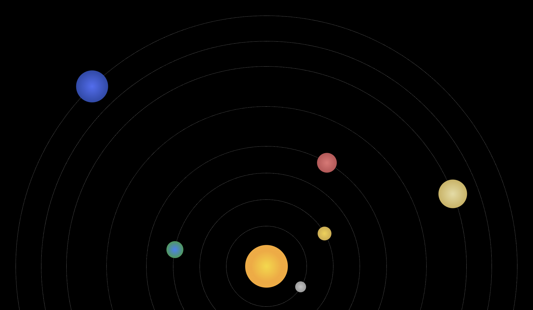 CSS Solar System - Pure HTML & CSS Animated Space Project - Projects Image