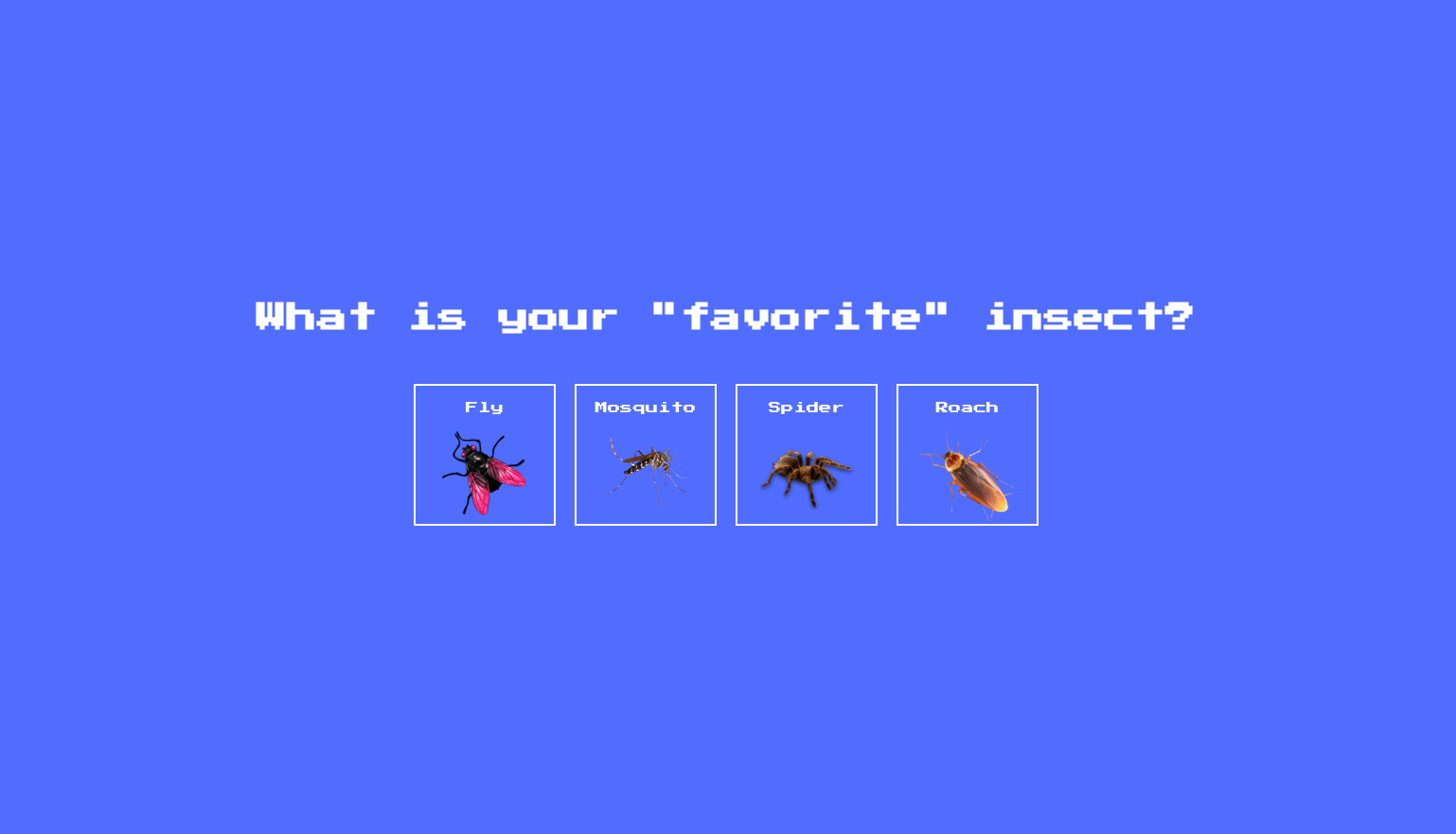 Insect Catch Game - HTML CSS JavaScript - Project Thumbnail