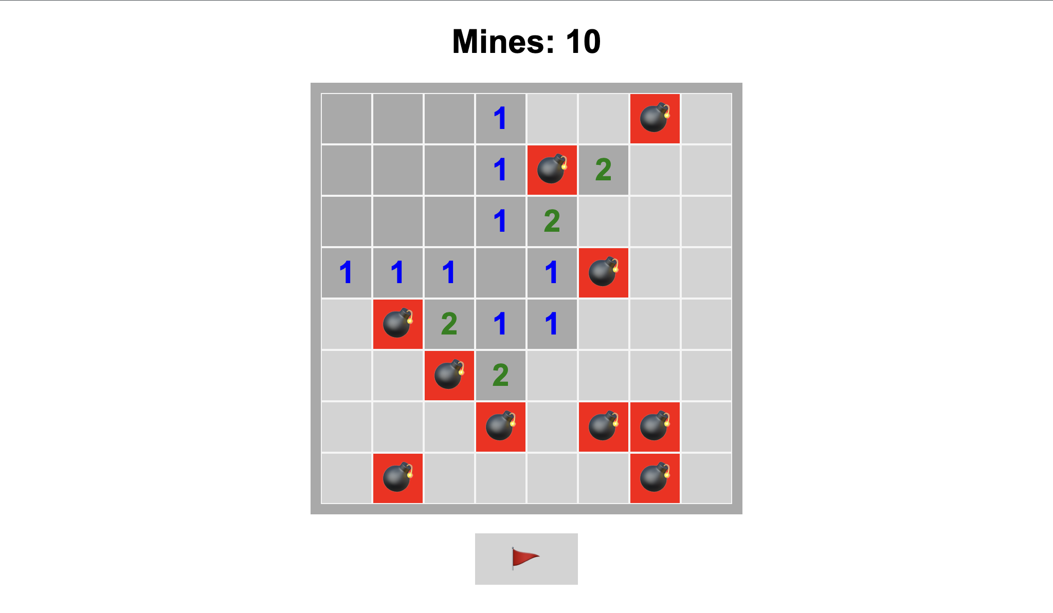 Minesweeper Game – HTML, CSS, and JavaScript - Project Thumbnail