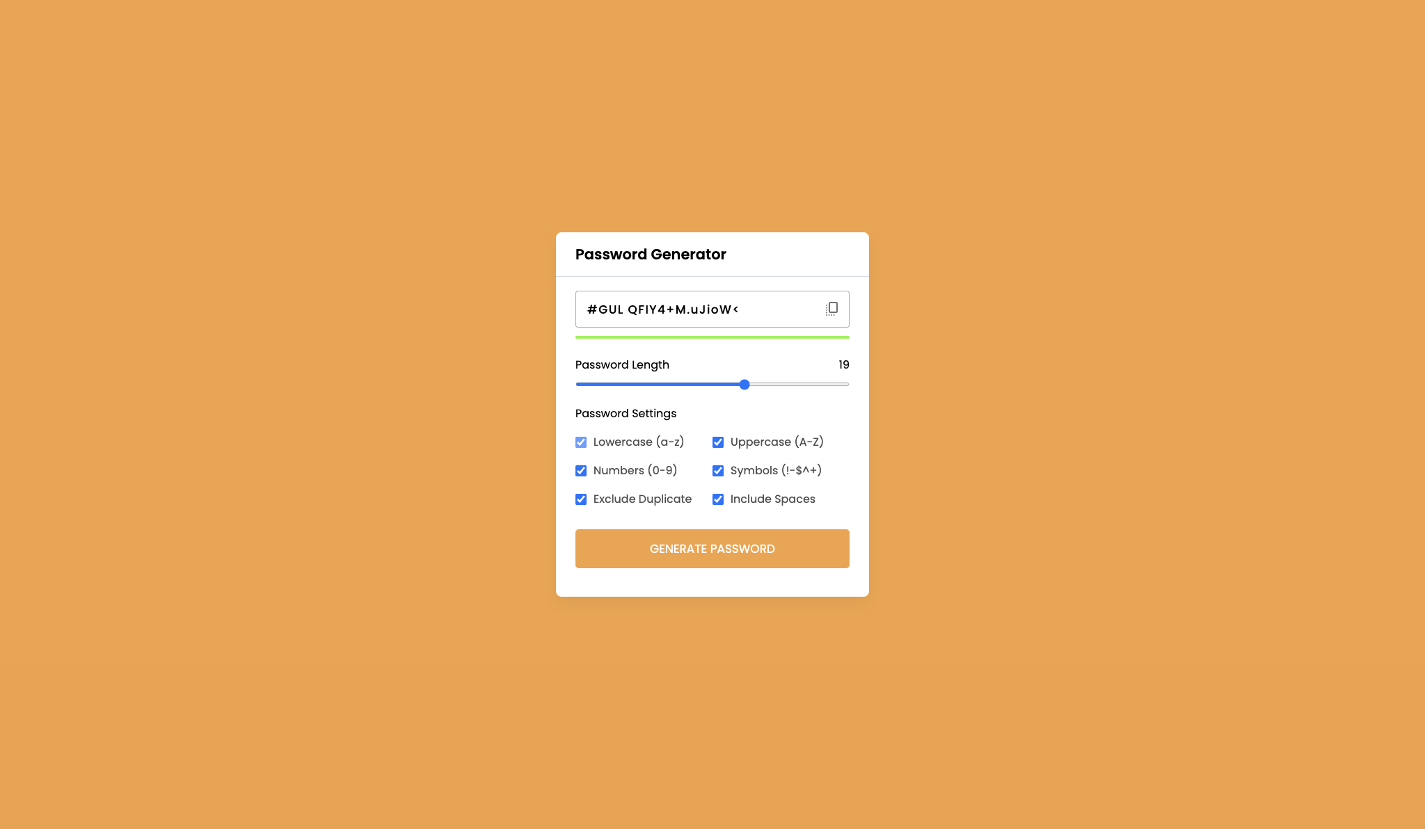 Random Password Generator – JavaScript Project - Projects Image