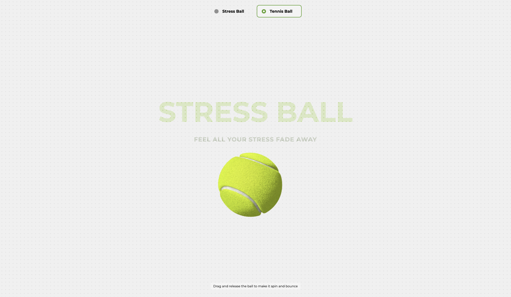 The Amazing Stress Ball – Pure HTML & CSS Interactive Animation - Project Thumbnail
