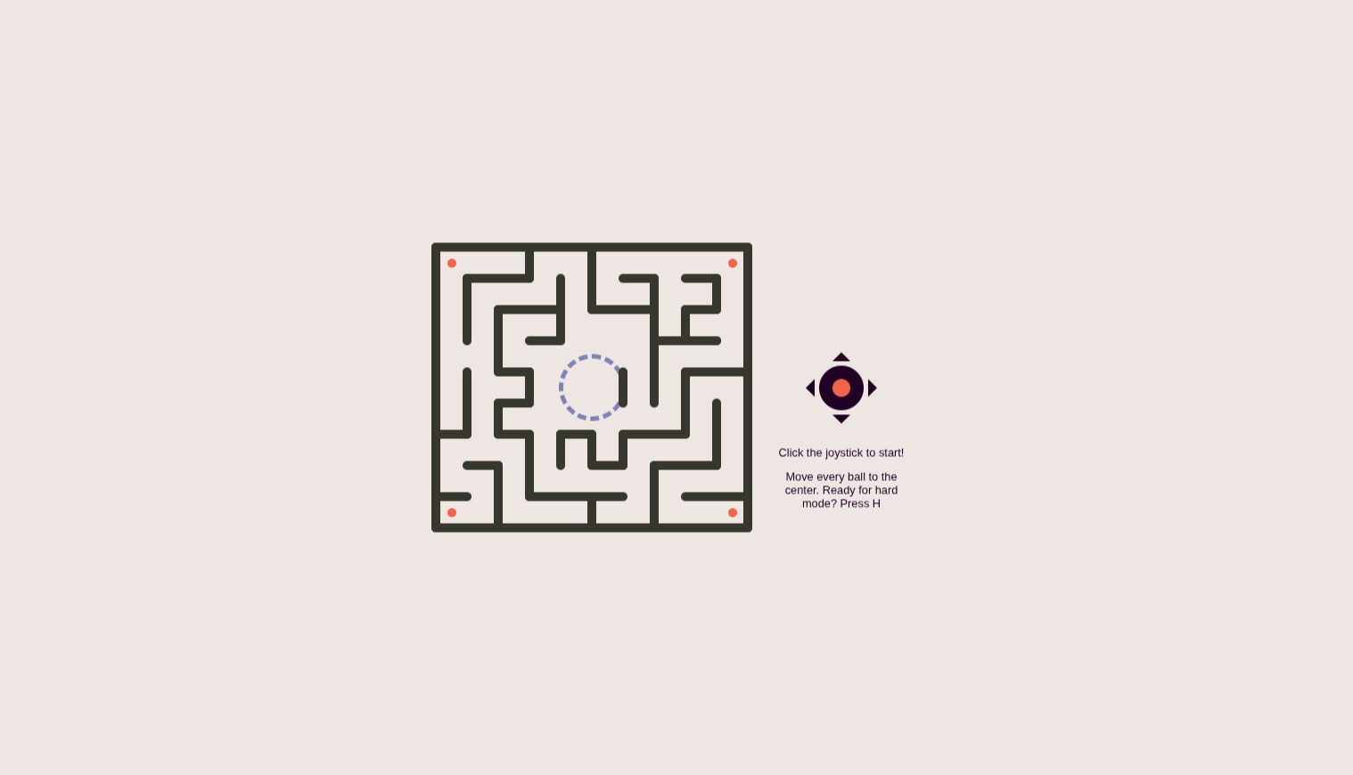 Tilting Maze Game - HTML CSS JS - Projects Image